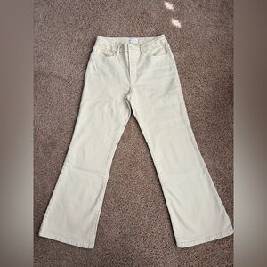 Good American Crop Mini Boot - Bone - size 4-27